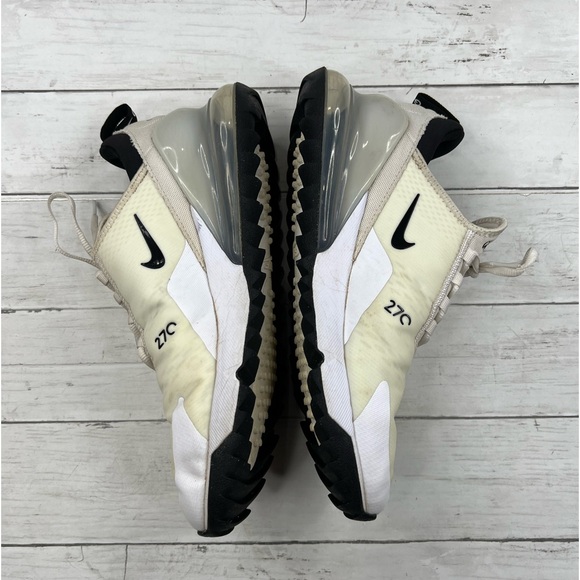 Nike Men’s Air Max 270 Golf Size 10 ‘White Black’ Shoes Sneakers [CK6483-102] - Picture 6 of 12